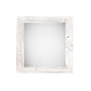10" x 10" White Solid Wood Hanging Picture Frame