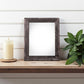 8" x 10" Black Solid Wood Tabletop Picture Frame