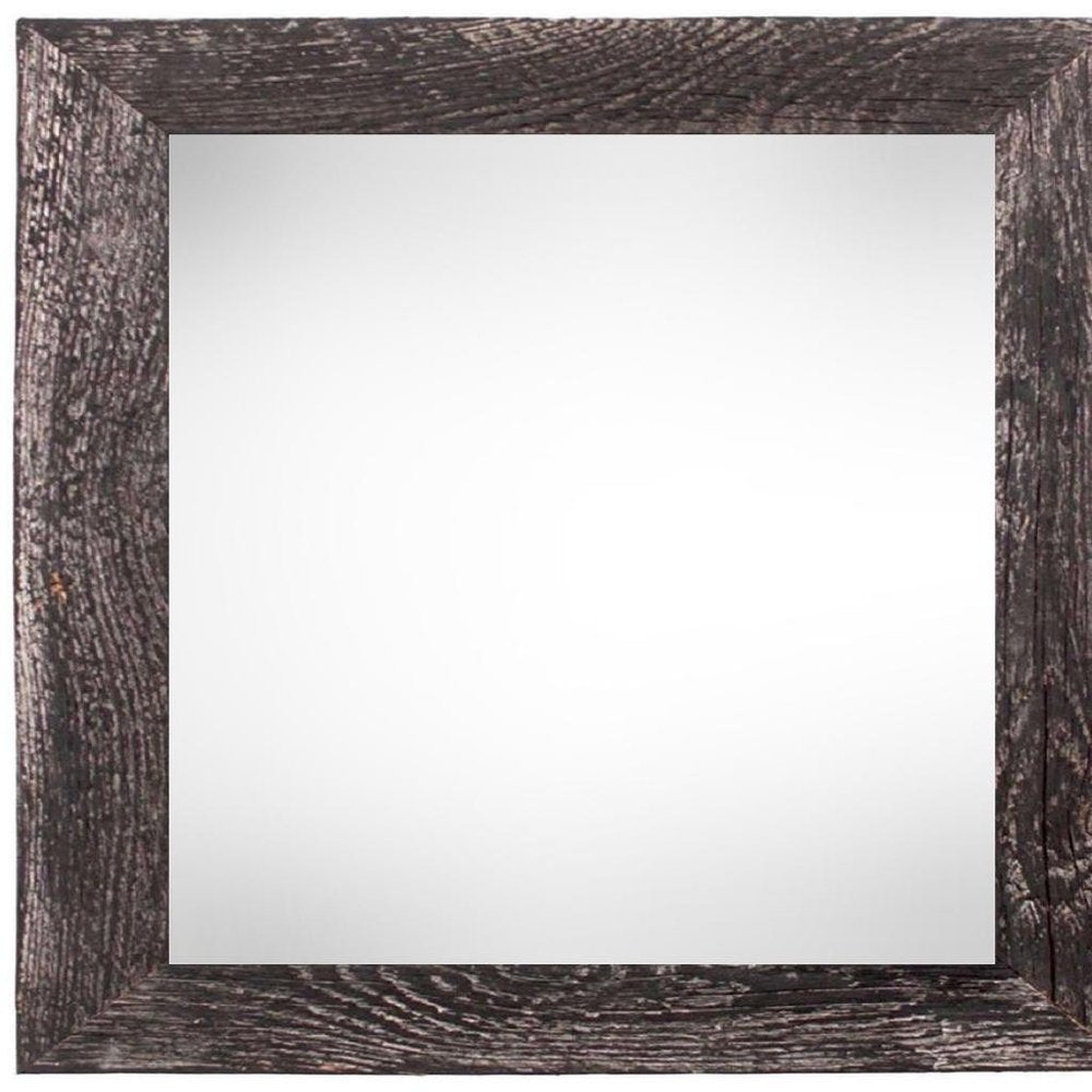10" x 10" Black Solid Wood Hanging Picture Frame