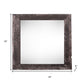 10" x 10" Black Solid Wood Hanging Picture Frame