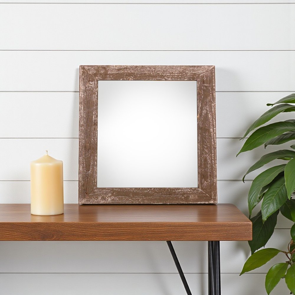 8" x 8" Espresso Solid Wood Tabletop Picture Frame