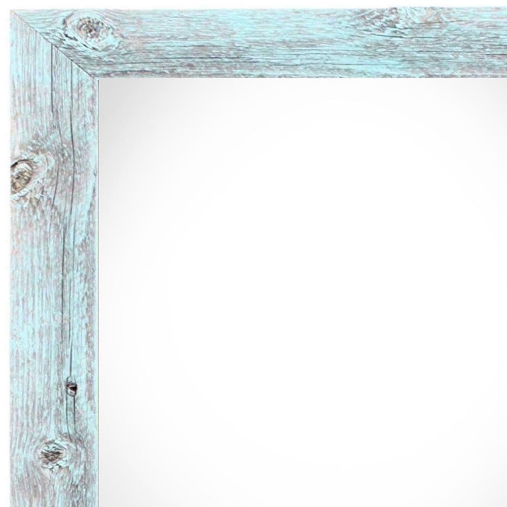 10" x 10" Blue Solid Wood Hanging Picture Frame