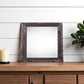 8" x 8" Black Solid Wood Tabletop Picture Frame