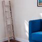 72" Gray Rustic Seven Step Wood Ladder Shelf