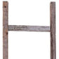 72" Gray Rustic Seven Step Wood Ladder Shelf