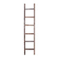 72" Gray Rustic Seven Step Wood Ladder Shelf