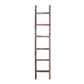 72" Gray Rustic Seven Step Wood Ladder Shelf