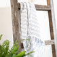 72" Six Step Rustic Weathered Grey Wood Ladder Shelf