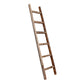 72" Six Step Rustic Weathered Grey Wood Ladder Shelf