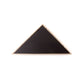 26" X 14" Gray Wood Triangle Hanging Dimensional Sculpture