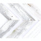 Set of Three White Wood Novelty Hanging Dimensional Sculpture