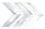 Set of Three White Distressed Wood Hanging Arrow Dimensional Sculptures