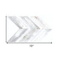 Set of Three White Wood Novelty Hanging Dimensional Sculpture