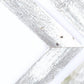 Set of Three White Wood Novelty Hanging Dimensional Sculpture