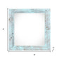 6" x 6" Blue Solid Wood Tabletop Picture Frame