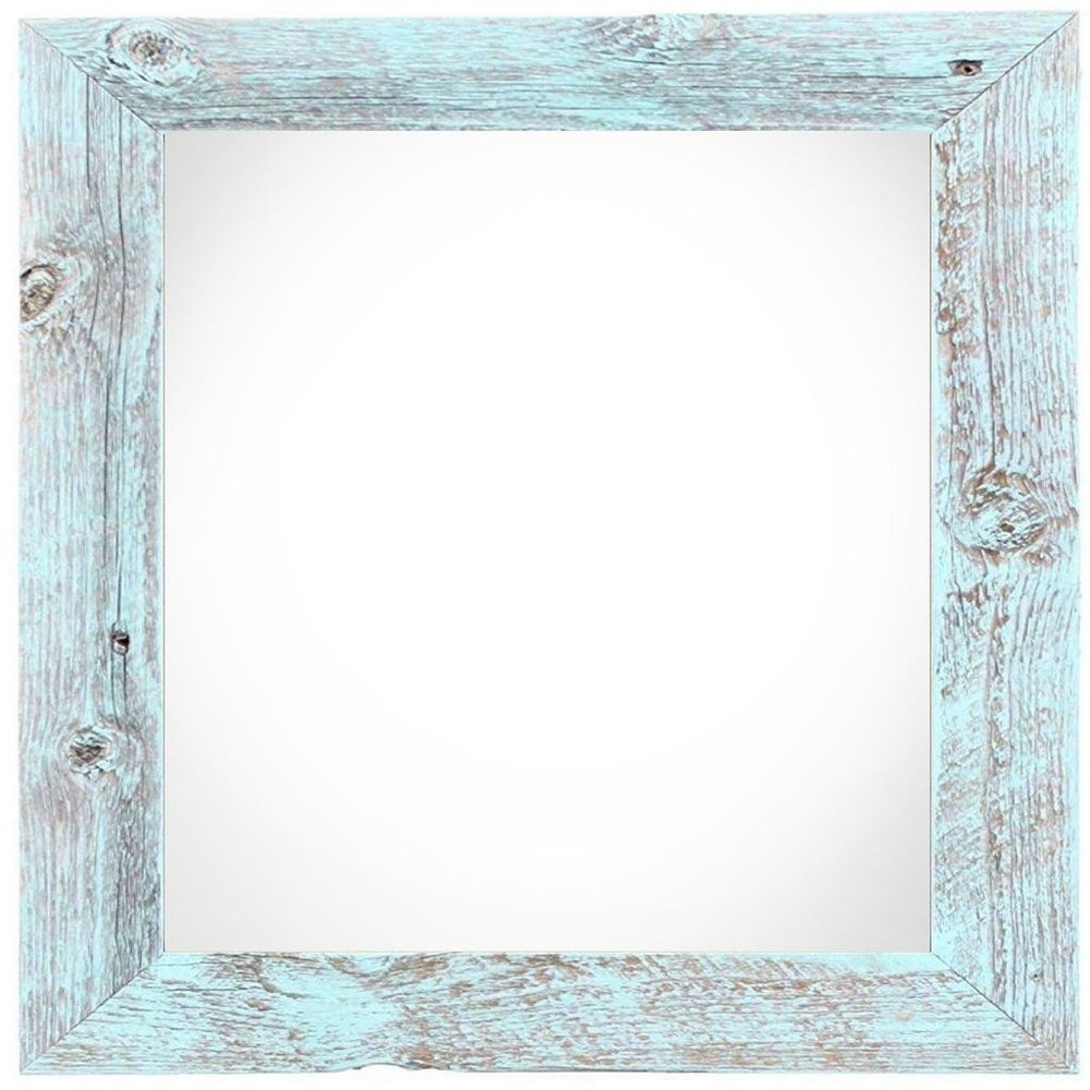 6" x 6" Blue Solid Wood Tabletop Picture Frame