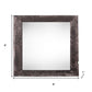 6" x 6" Black Solid Wood Tabletop Picture Frame