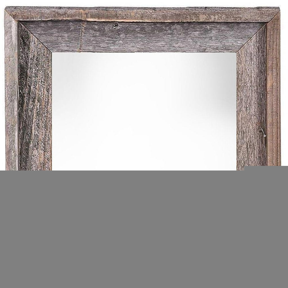 24" x 30" Gray Solid Wood Hanging Picture Frame