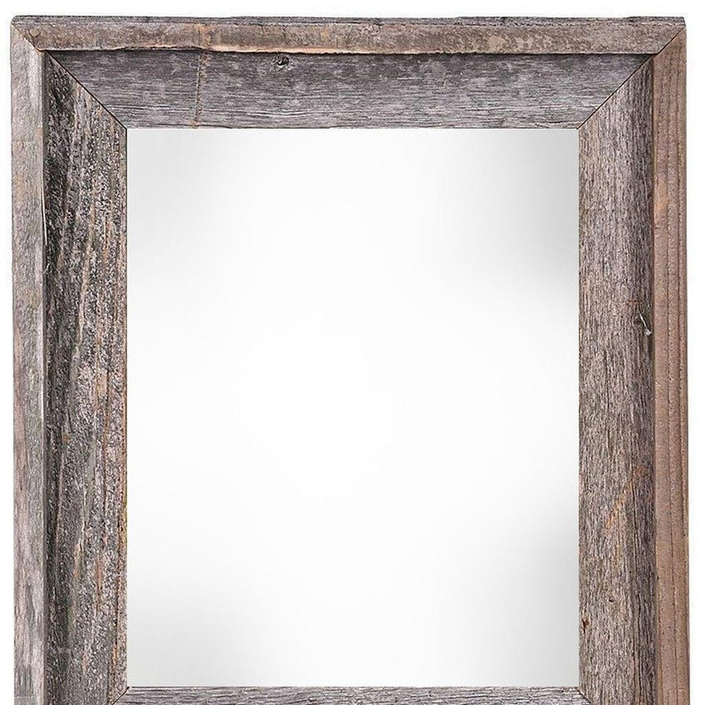 24" x 30" Gray Solid Wood Hanging Picture Frame