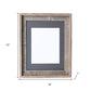 16" x 20" Gray Solid Wood Hanging Picture Frame
