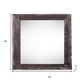 12" x 12" Black Solid Wood Tabletop Picture Frame
