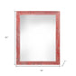 12" x 18" Red Solid Wood Hanging Picture Frame