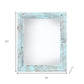12" x 18" Blue Solid Wood Hanging Picture Frame
