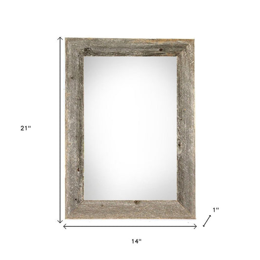 12" x 18" Gray Solid Wood Hanging Picture Frame