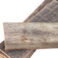 Set of Six 3" x 12" Gray And Brown Wood Planks Wall Decor