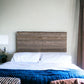 Set of Six 4" X 48" Gray and Brown Wood Plank Wall Decor