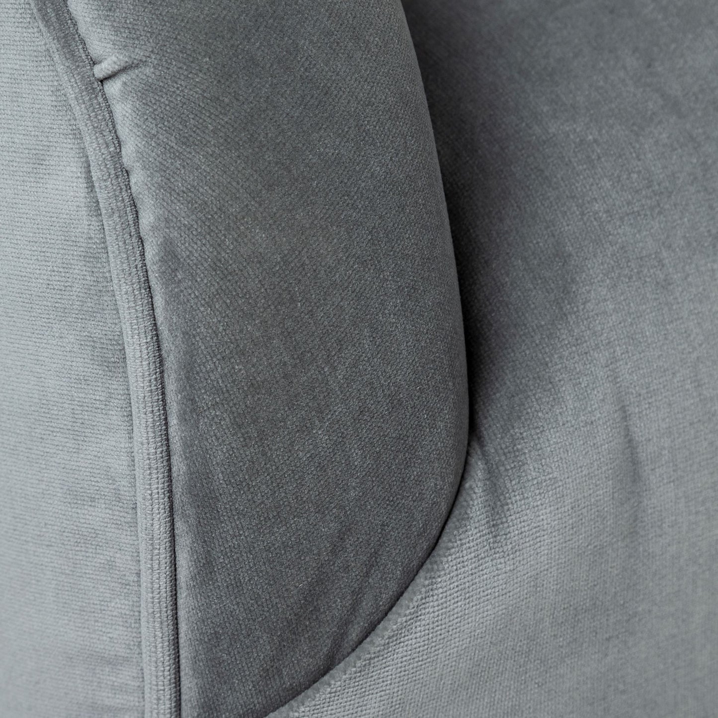 29" Gray and Copper Velvet Lounge Chair