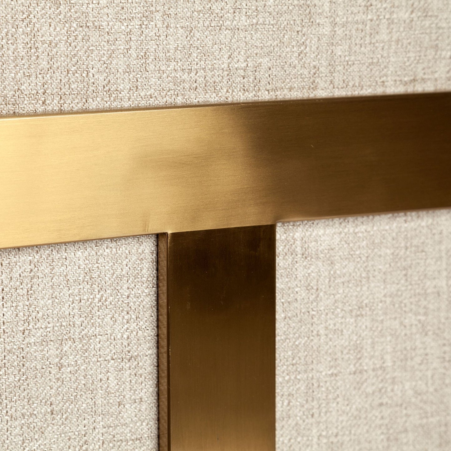 31" Cream and Gold Fabric Arm Chair