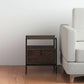 24" Brown Solid Wood Square End Table