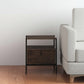 24" Brown Solid Wood Square End Table