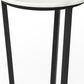 21" Black And White Marble Round End Table