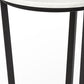 21" Black And White Marble Round End Table