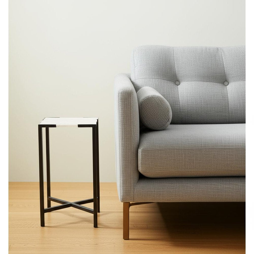 24" Marble End Table