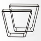 10" Clear Glass Frame Console Table