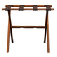 Hotel Light Walnut Folding Luggage Rack With Four Straps