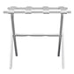 Hotel White Finish Wood Folding Luggage Rack With White Straps