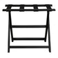 Earth Friendly Black Folding Luggage Rack With Black Straps