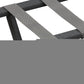Earth Friendly Dark Gray Folding Luggage Rack With Gray Straps