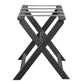 Earth Friendly Dark Gray Folding Luggage Rack With Gray Straps