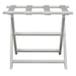 Earth Friendly White Folding Luggage Rack With White Straps