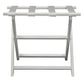 Earth Friendly White Folding Luggage Rack With White Straps