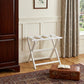 Earth Friendly White Folding Luggage Rack With White Straps