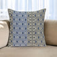 Gray And Blue Aztec Diamond Throw Pillow
