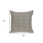 Beige And Mocha Throw Pillow