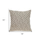 Pale Brown Pinwheels Throw Pillow