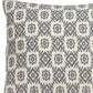 16" Gray Cotton Throw Pillow